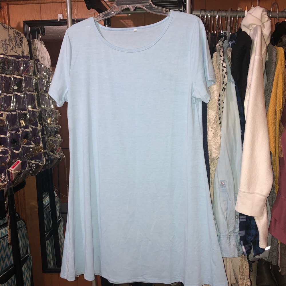 Baby Blue T-Shirt dress